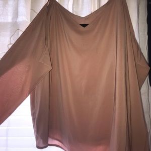 Blush cold shoulder top